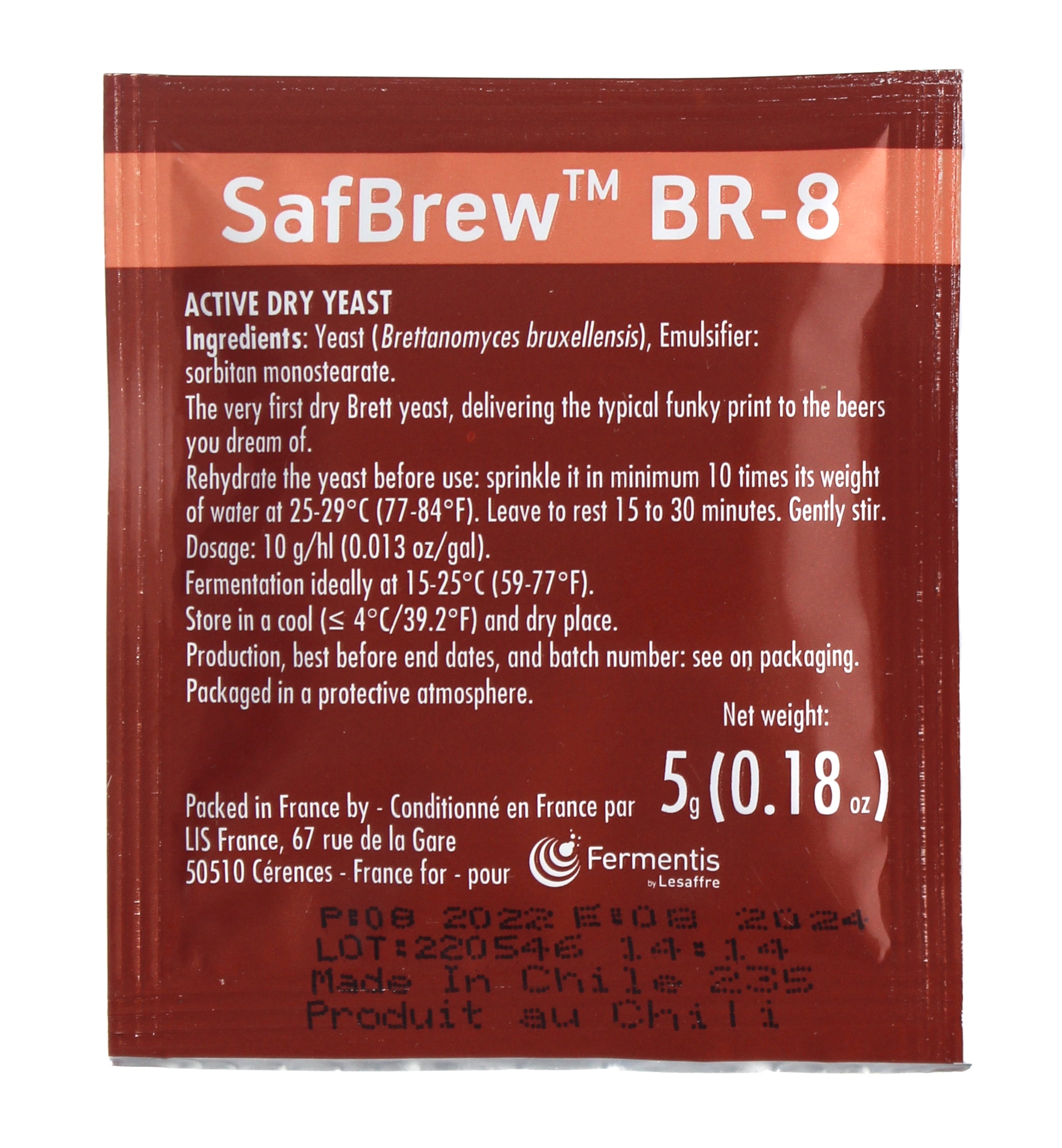 SafBrew BR-8 Yeast, Dry Brett For Flavorful “Funkier” Beers