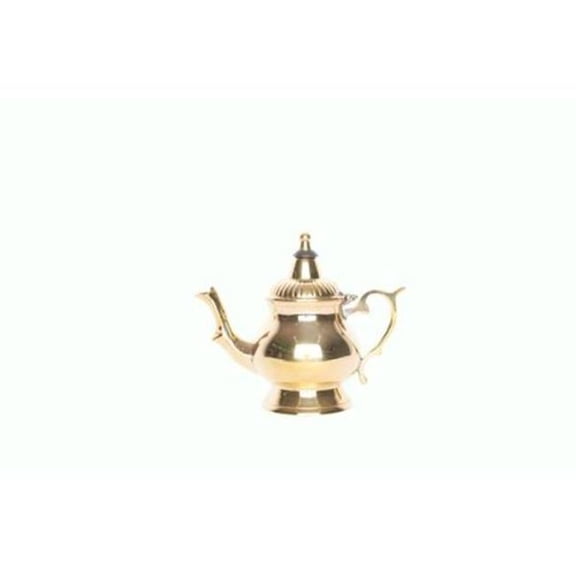 Safa Brass Teapot with Brass Handle