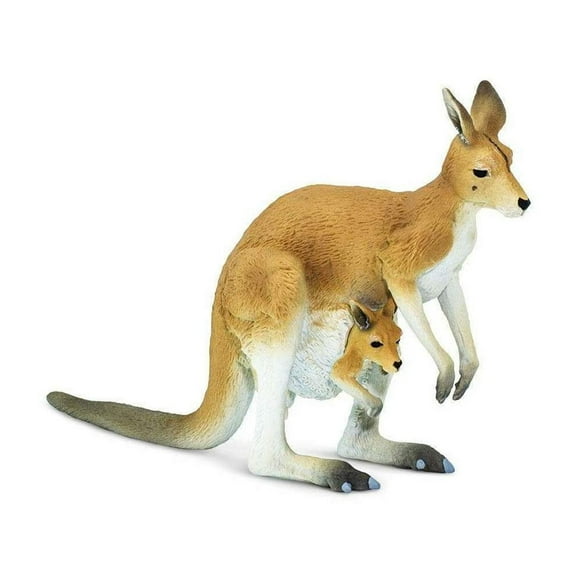 Safari 100108 Kangaroo Figurine with Joey Multi Color