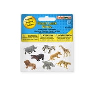 Safari Ltd. Good Luck Minis Savanna Fun Pack - 8 Mini Figurines of Marine Animals - Educational Toy for Boys, Girls, Kids Ages 5+