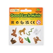 Safari Ltd. Good Luck Minis Pet Fun Pack - 8 Mini Figurines of Household Pets - Toy for Boys, Girls & Kids Ages 5+