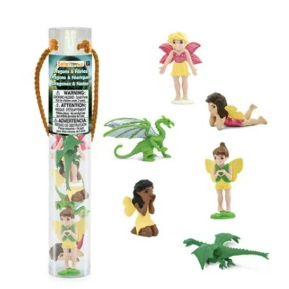 Safari 100402 Dragons & Fairies Figurine, Multi Color