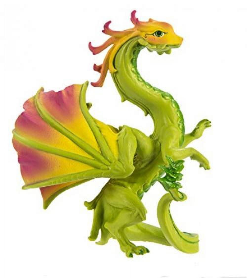 Carnation Flower Dragon Figurine 12cm main image 1