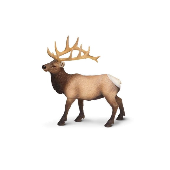 Safari Ltd. Elk Bull Figurine - Lifelike 4.75" Model Figure - Educational Toy for Boys, Girls, and Kids Ages 3+
