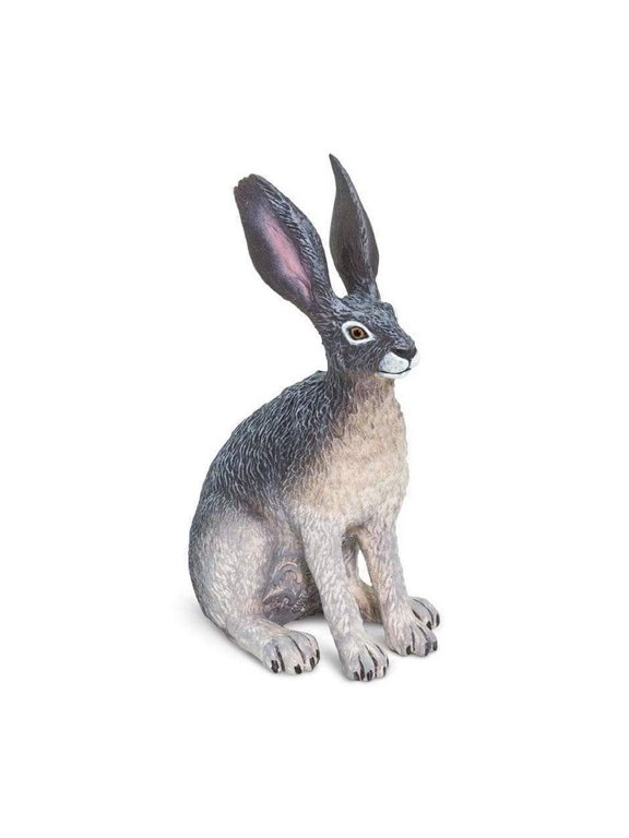 . American Desert Hare Figurine - Lifelike 3" Model Figure - Educational Toy for Boys, Girls, and Kids Ages 3+