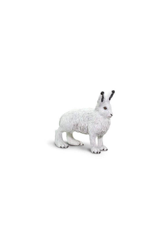 . Arctic Hare Figurine - Lifelike 2.5" Model Figure - Educational Toy for Boys, Girls, and Kids Ages 3+