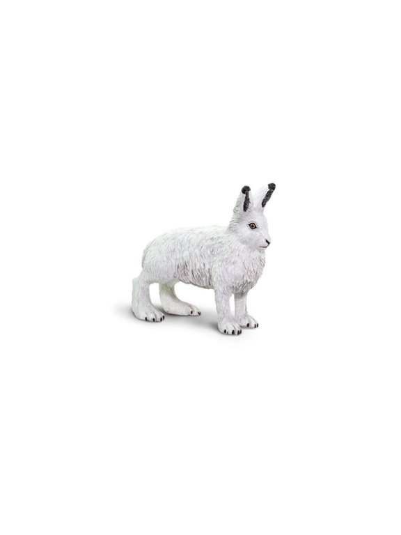 . Arctic Hare Figurine - Lifelike 2.5" Model Figure - Educational Toy for Boys, Girls, and Kids Ages 3+