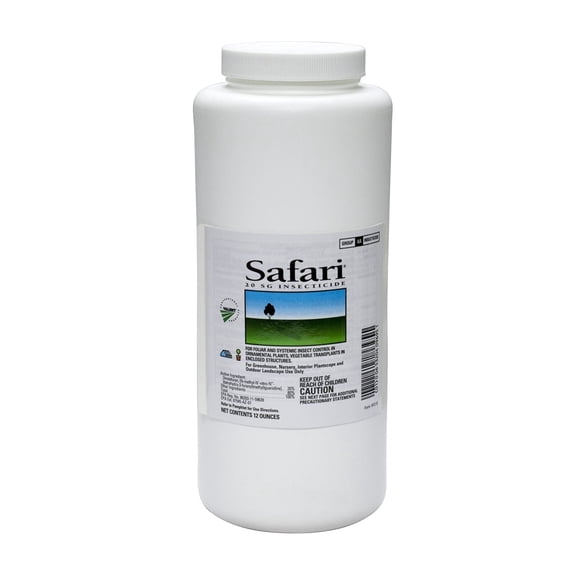 Safari 20 SG Insecticide for Turf - Controls Invasive Turf & Ornamental Pests Insects - 12 oz Bottle by NuFarm