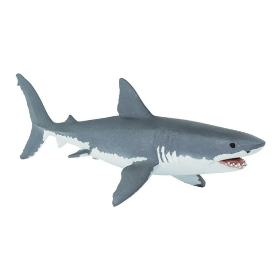 Safari Ltd. Great White Shark Figurine - Lifelike 6.25" Model Figure - Educational Toy for Boys, Girls, and Kids Ages 3+
