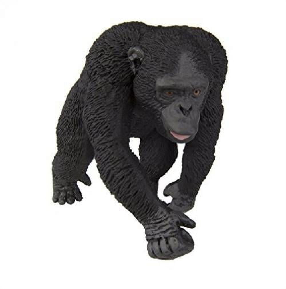 Hand-Painted Black Chimpanzee Figurine Toy