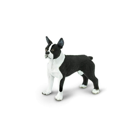 Safari Ltd. Boston Terrier Figurine - Lifelike 2.5" Model Figure - Educational Toy for Boys, Girls, and Kids Ages 3+