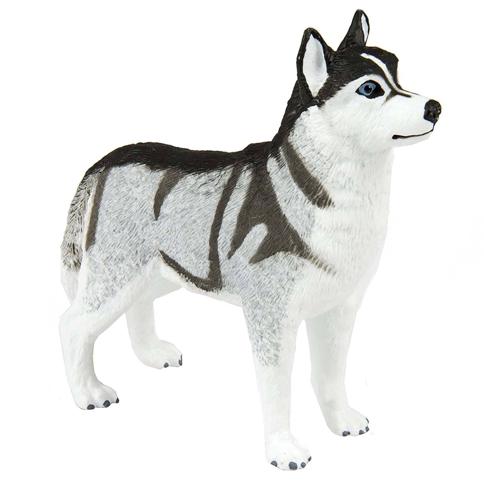  Aydinids Husky Figure Miniature Husky Gray Dog