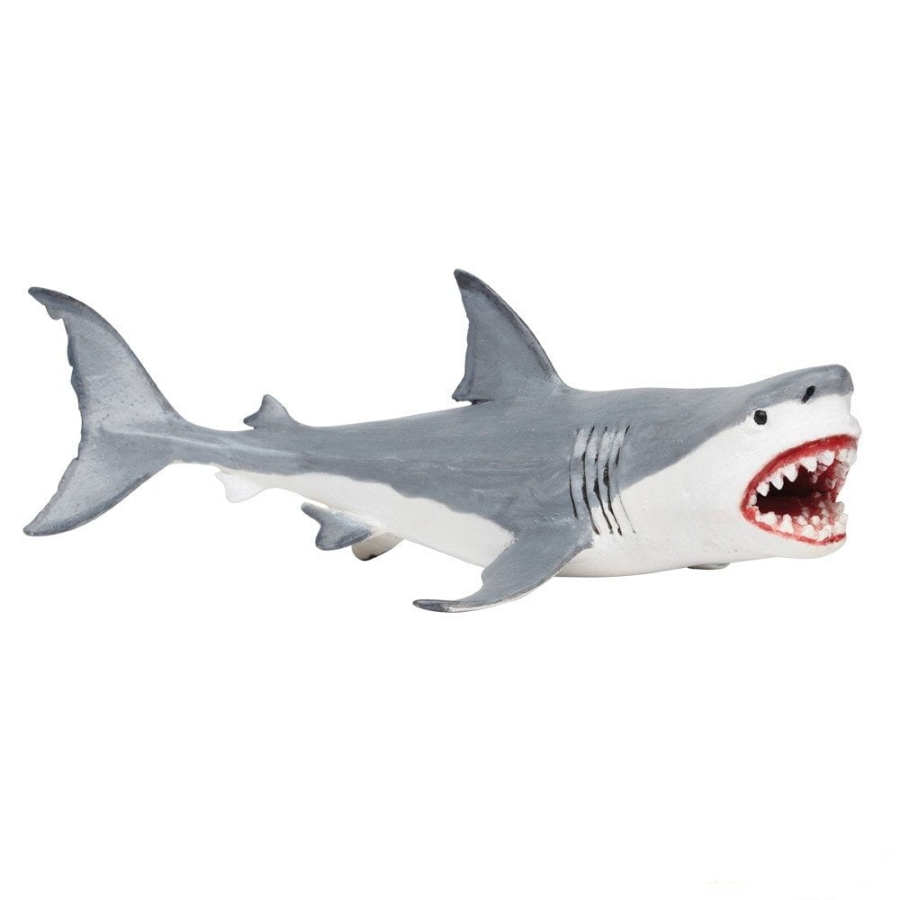Safari Ltd 7.25" Gray and White Megalodon Figurine