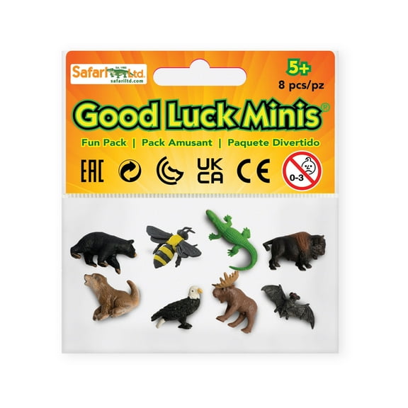 Safari Ltd Wild America Pack - Mini Figures of North American Wildlife - Educational Toy Set for Boys, Girls, and Kids Ages 5+