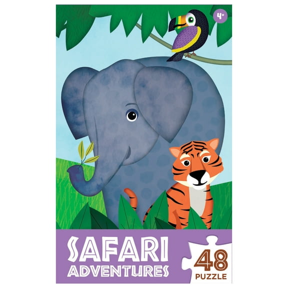 Safari Adventures 48 Pieces Interlocking Jigsaw Puzzle for Kids