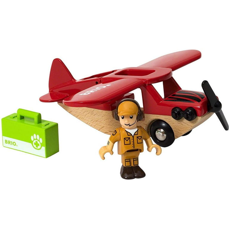 Safari Airplane Wooden Toy Set 3 Piece