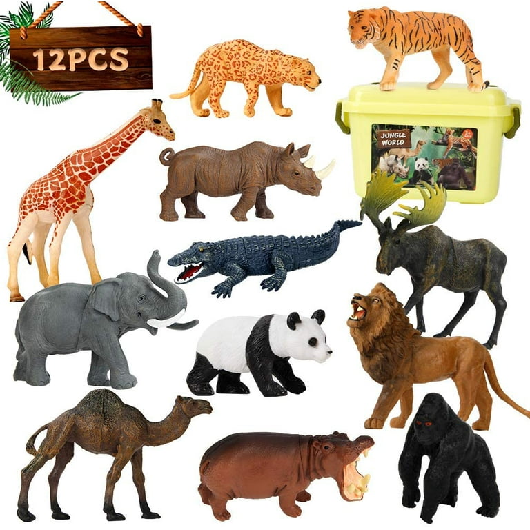  PlayShifu Educational Toys - Plugo Animals (Kit + App) Safari,  Rain Forest, Zoo, Sea Animal Figurines, Educational Puzzles
