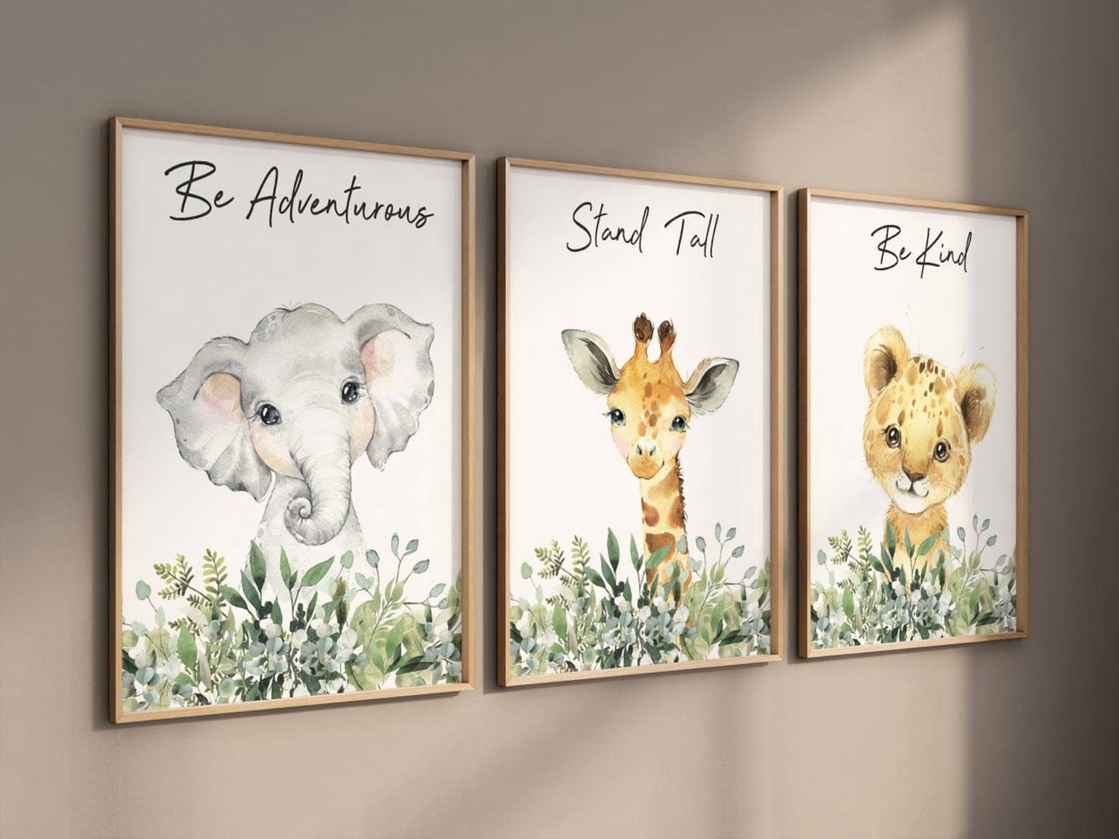 Safari Animal Jungle Nursery Wall Art Prints, Nursery, Gallery Wall And