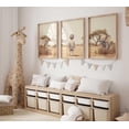 thumbnail image 1 of Safari Animal Nursery Decor Safari Nursery Elephant Lion Prints Nursery Little Boys Room Set 3 Unframed Paper Print 8x12, 1 of 3