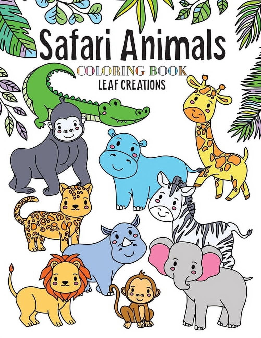 Kids small coloring book of cute animals: a travel activity book