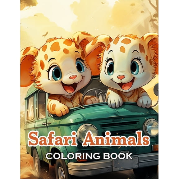 Safari Animals Coloring Book for Adults: Unique and Beautiful Designs for All Fans, (Paperback)