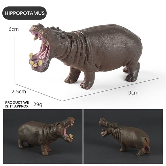 Safari Animals Figures Toys, Realistic Jumbo Wild Zoo Animal Figurines Plastic African Jungle Animals Playset for Kids Toddlers, Gift