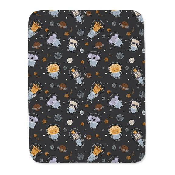 Safari Animals In Space Pattern Blanket -Image by Shutterstock,