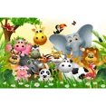 thumbnail image 1 of Safari Animals Photography Backdrop Jungle Forest Baby Birthday Party Photocall Background Custom Photo Props, 1 of 8