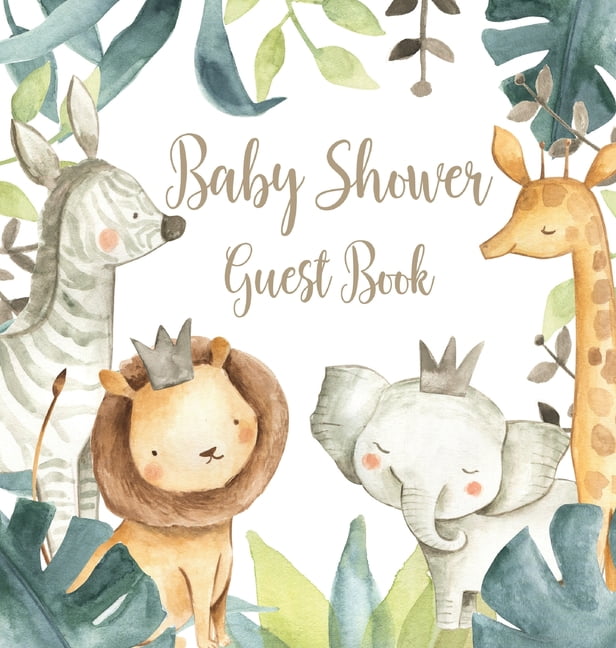 Safari Baby Shower Guest Book (Hardcover), (Hardcover)