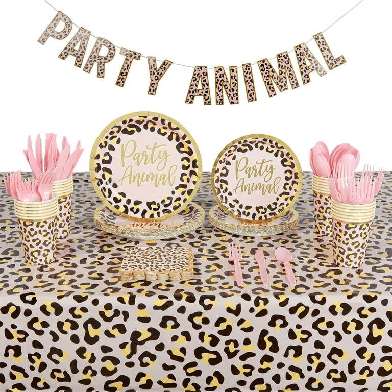 Animals Bright Colourful Party Animal Birthday Party Tableware