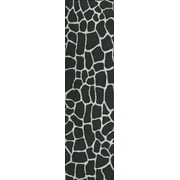 Safari Black Giraffe Animal Print 2’3" x 7’6" Non-Skid Runner Rug