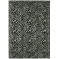 thumbnail image 1 of Safari Black and Grey Leopard Animal Print 3' x 5' Non-Skid Area Rug, 1 of 9