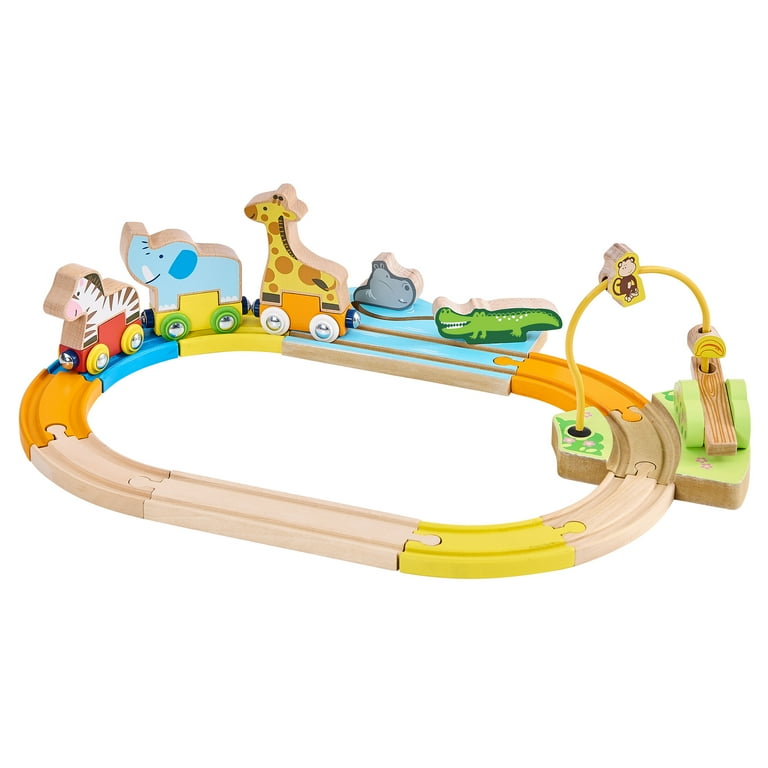 Safari Children's Wooden Train Set
