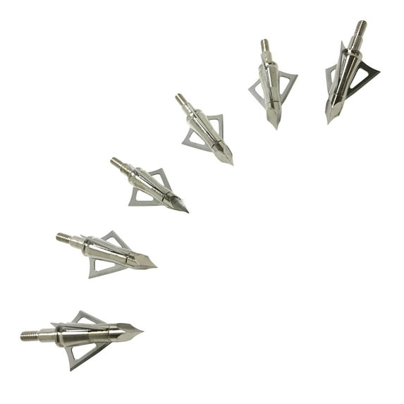 Safari Choice 3 Fixed Blades Broadhead, 6pc Pack