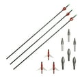 thumbnail image 1 of Safari Choice Archery 33" All Carbon Hunting Arrows, 3 Arrows & Broadhead, 1 of 1