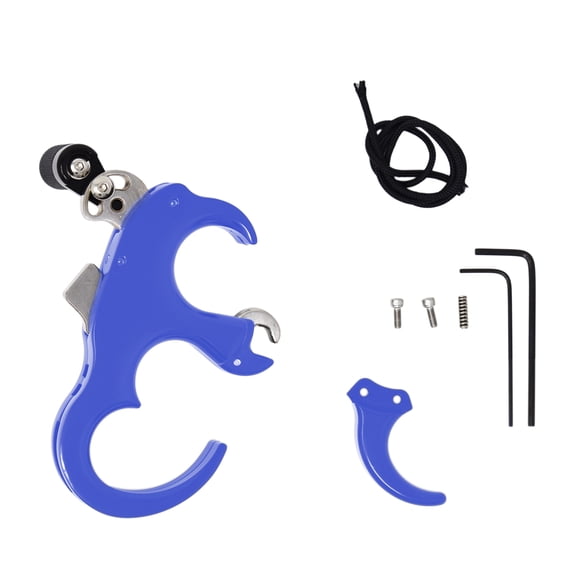 Safari Choice Archery Aluminum Automatic 3-4 Finger Bow Release, Blue