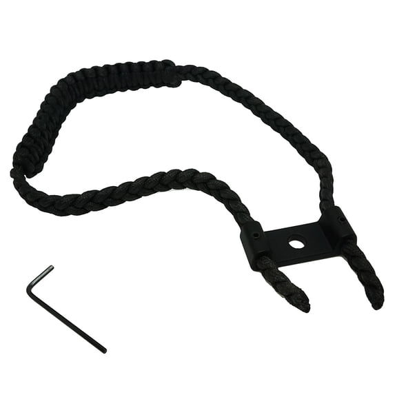 Safari Choice Archery Aluminum Mounting Double Wided Braided Bow Sling, Black