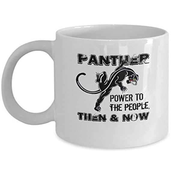 Power To The People 11 oz Coffee Mug - Panthers Gift Ideas White Ceramic