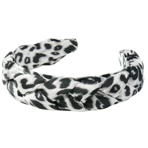 Safari Collection Snow Leopard Braided Headband