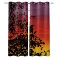 thumbnail image 1 of Safari Curtains Single Tree at Dreamy African Sunset with Dark Dramatic Clouds on The Sky Art Photo Living Roo, 1 of 4