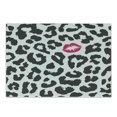 thumbnail image 1 of Safari Cutting Board, Leopard Cheetah Animal Print Kiss Shape Lipstick Mark Dotted Trend Art, Decorative Tempered Glass Cutting and Serving Board, Small Size, Charcoal Grey Pink, by Ambesonne, 1 of 1