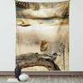 thumbnail image 1 of Safari Decor Wall Hanging Tapestry, Leopard Resting under Dramatic Cloudy Sky Africa Safari Wild Cats Nature Print, Bedroom Living Room Dorm Accessories, 60 X 80 Inches, by Ambesonne, 1 of 1