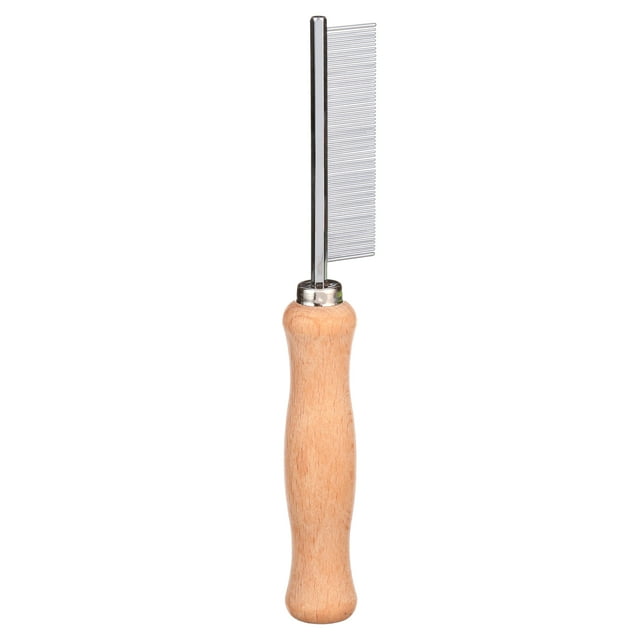 Safari Dog Flea Comb with Wooden Handle