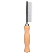 Safari Dog Flea Comb with Wooden Handle