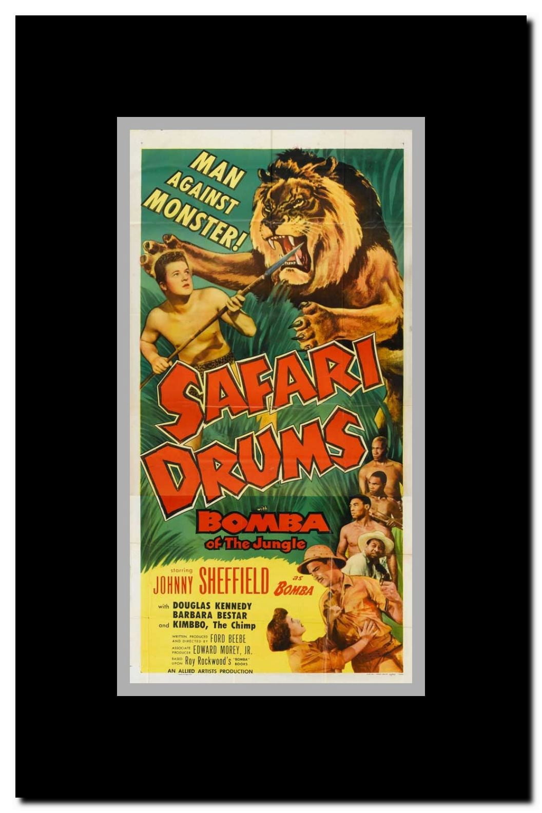 Safari Drums Framed Movie Poster