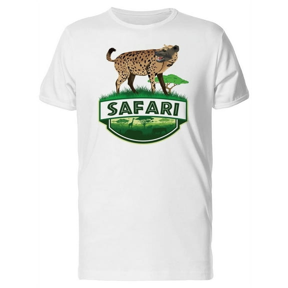 Safari Emblem With A Hyena T-Shirt Men -Image by Shutterstock, Male Large