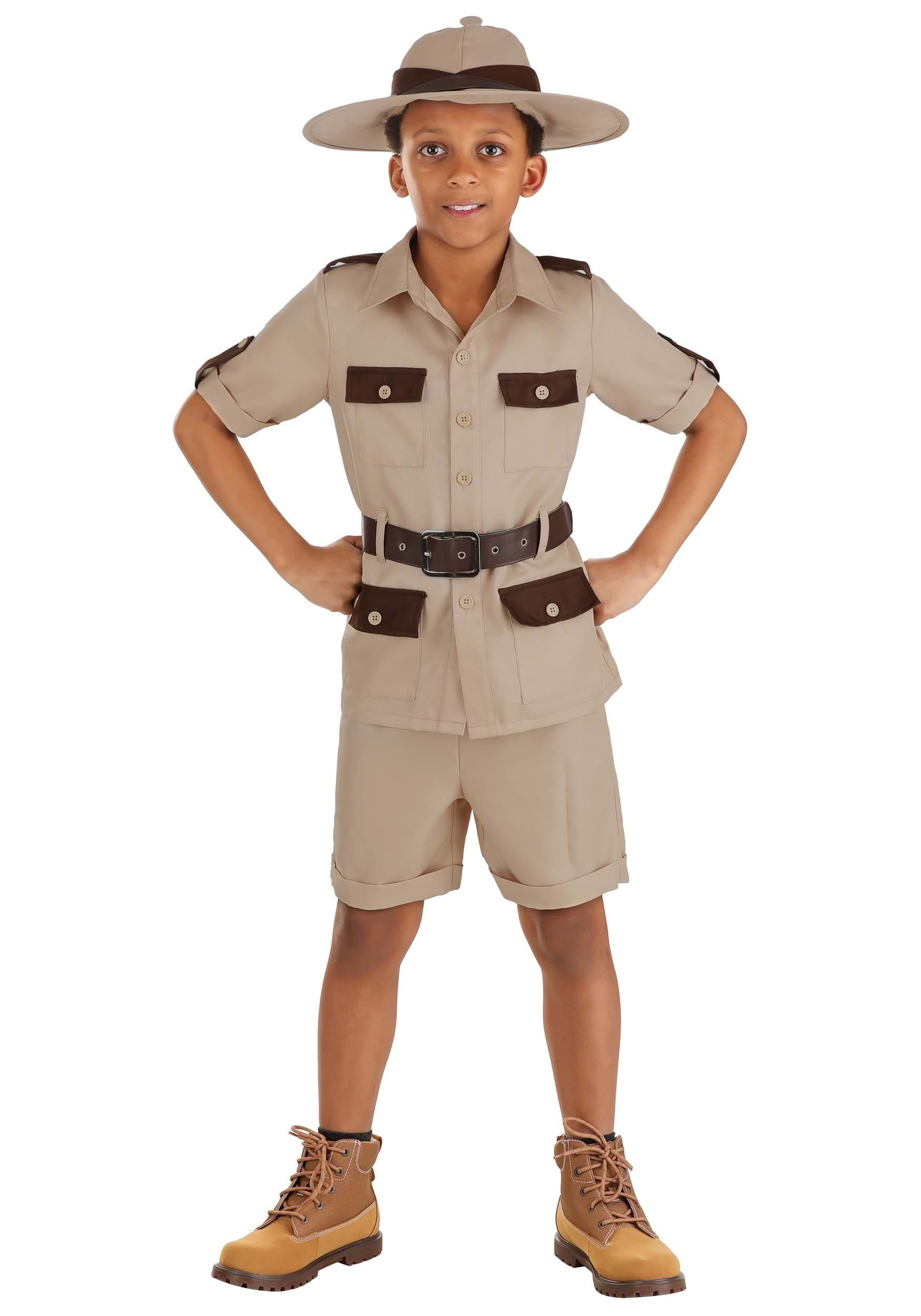 Childs Explorer Fancy Dress Kit Childrens Boys Girls Safari Costume Set  Smiffys