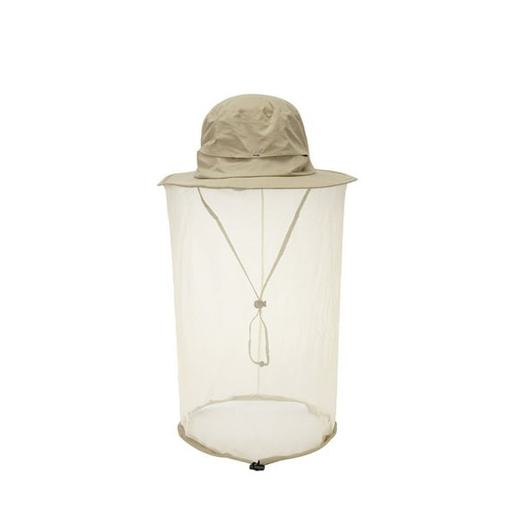 Safari Hat Mosquito Net Sun Protection Boonie Hat with Neck Flap