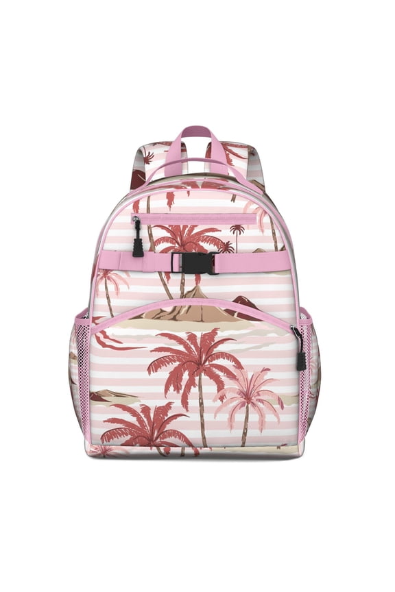 Safari Jungle Island Waterproof School Backpack - Durable Breathable Bag with Multiple Pockets & Adjustable Straps