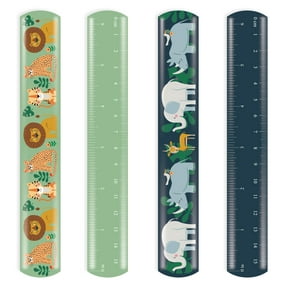 Multicolor Safari Slap Ruler Bracelet Party Favors, 4 Count, by Way To Celebrate